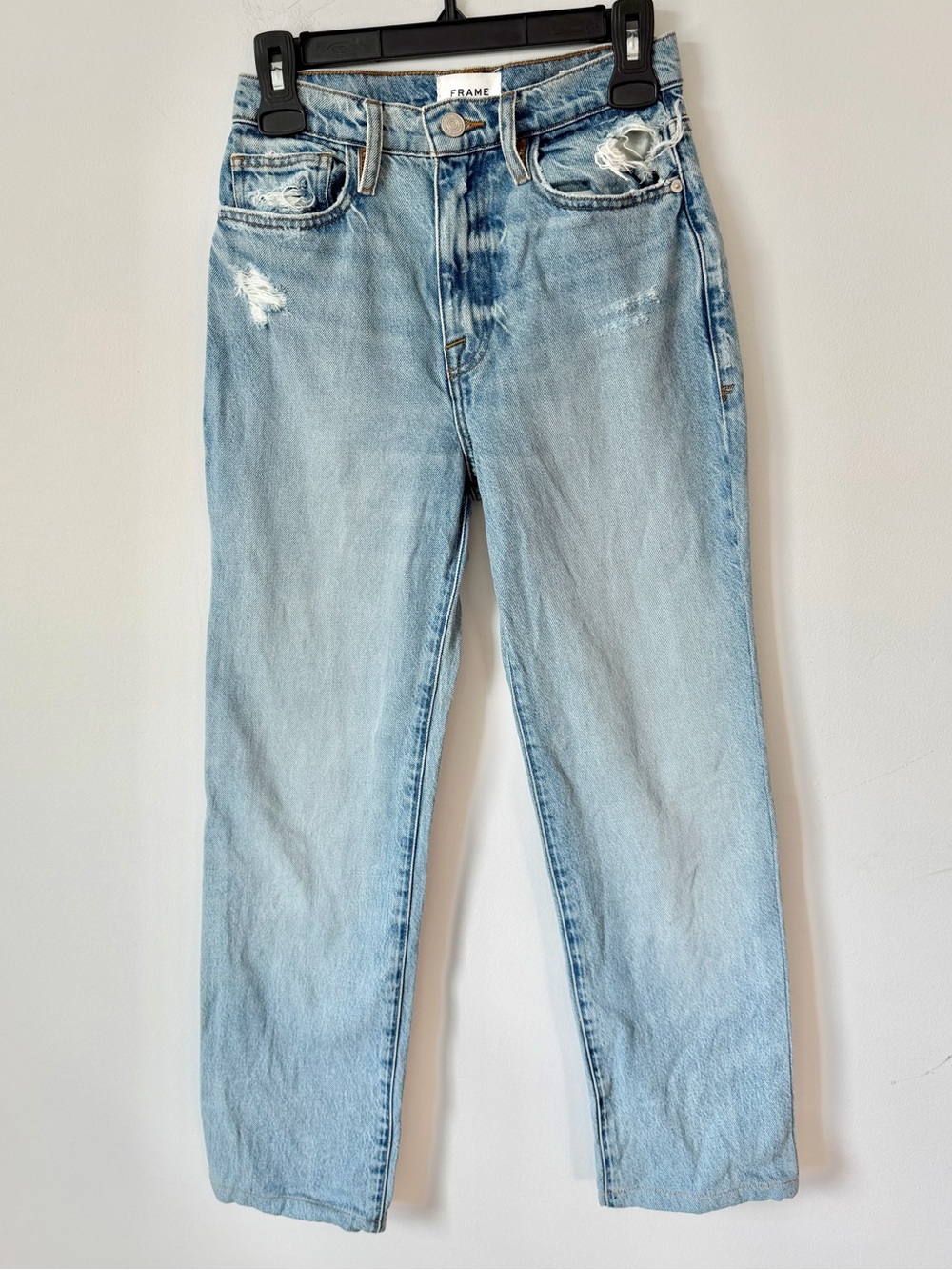 Frame Denim Le Jane Straight Leg in Weston Rips - Picture 3 of 8